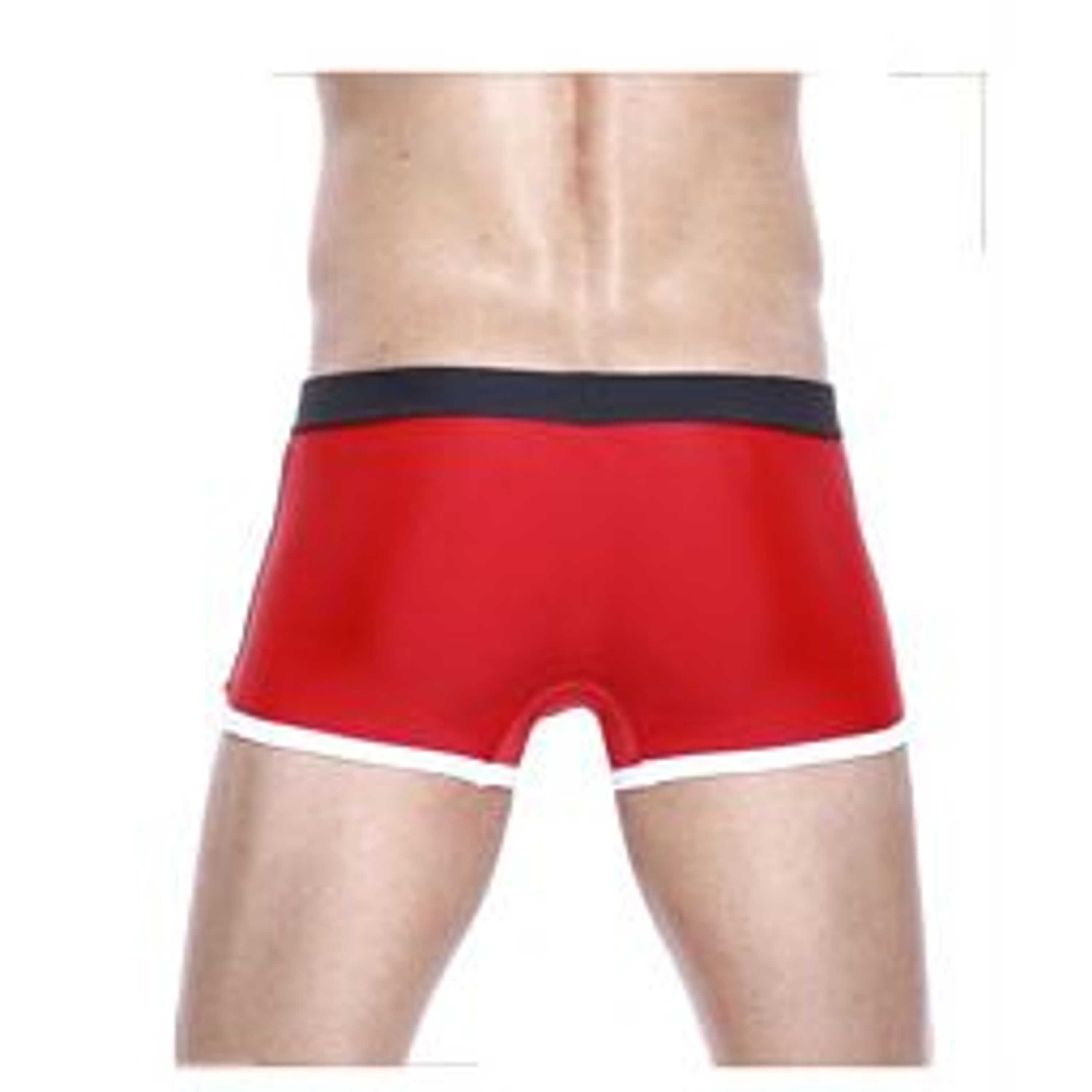 Мужские плавки боксеры cерые с красным Seobean Surf Swim Boxers фото 2