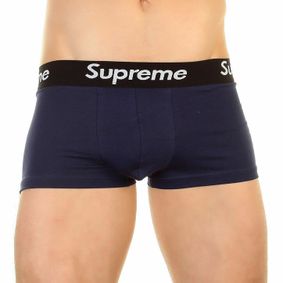 Фото Мужские трусы боксеры темно-синие Supreme