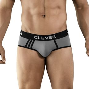 Фото Мужские трусы брифы серые Clever Moda PIPING BRIEF 500112