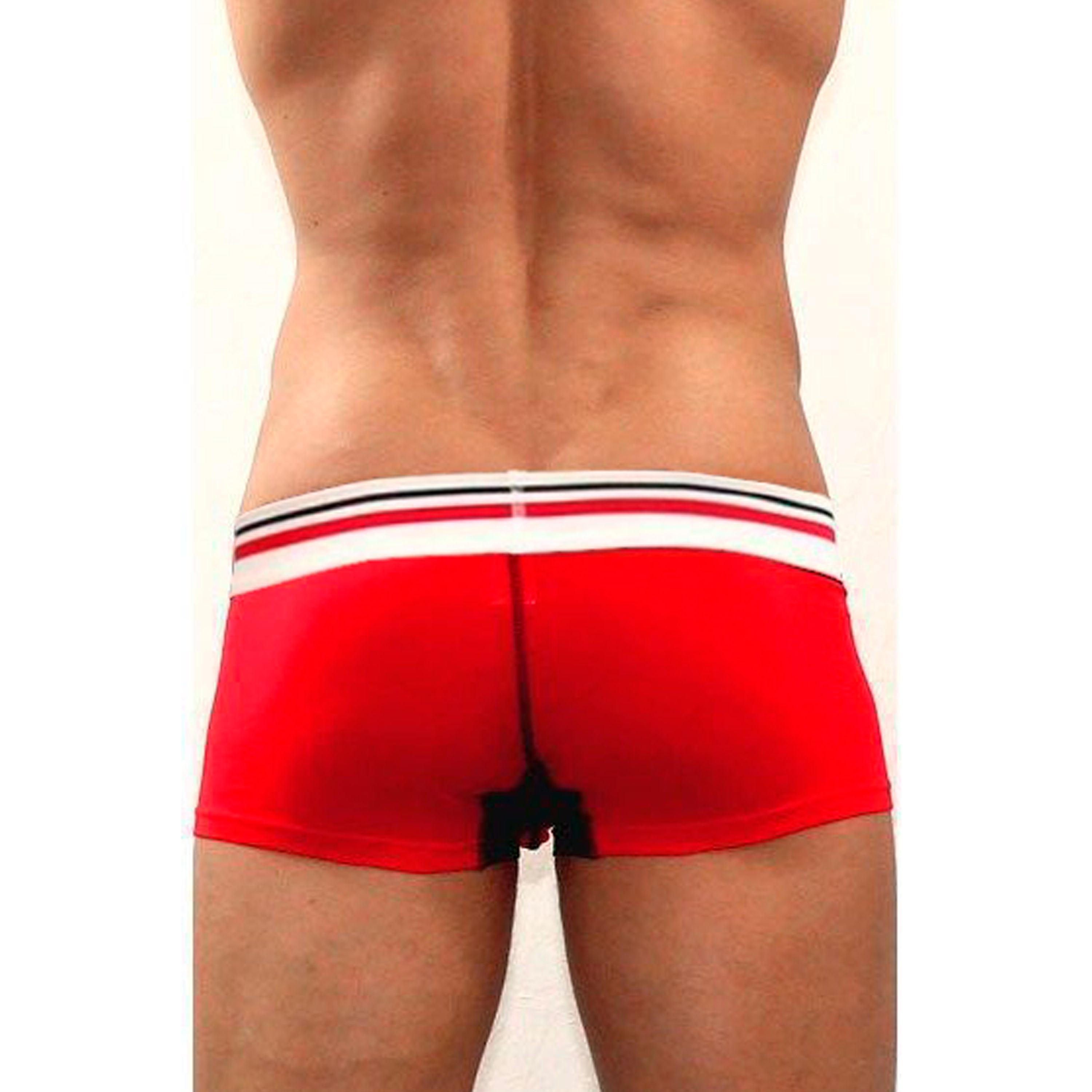 Мужские трусы хипсы красные с черной вставкой Diesel Red фото 3