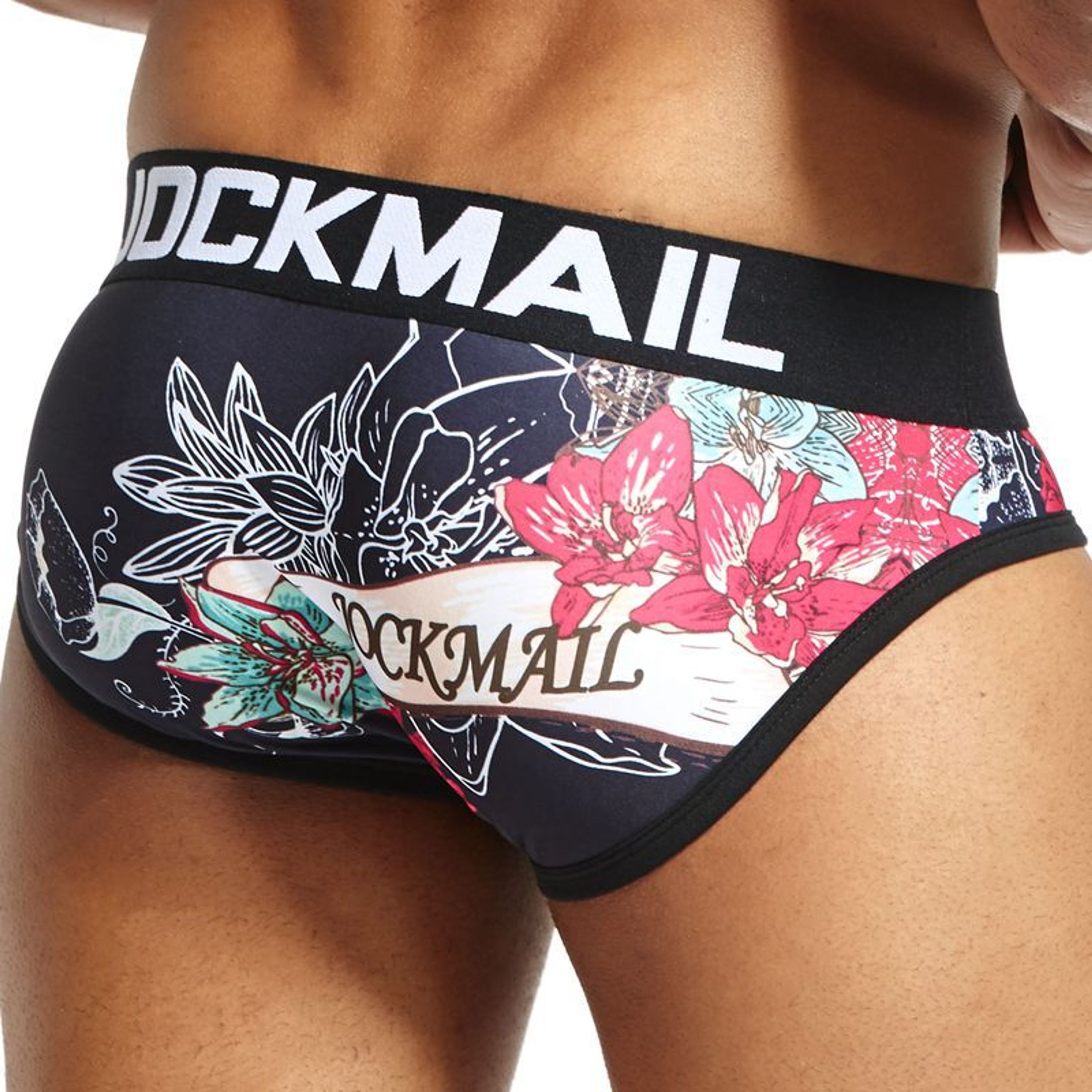 Мужские трусы брифы разноцветные с принтом JOCKMAIL JM2058 фото 2