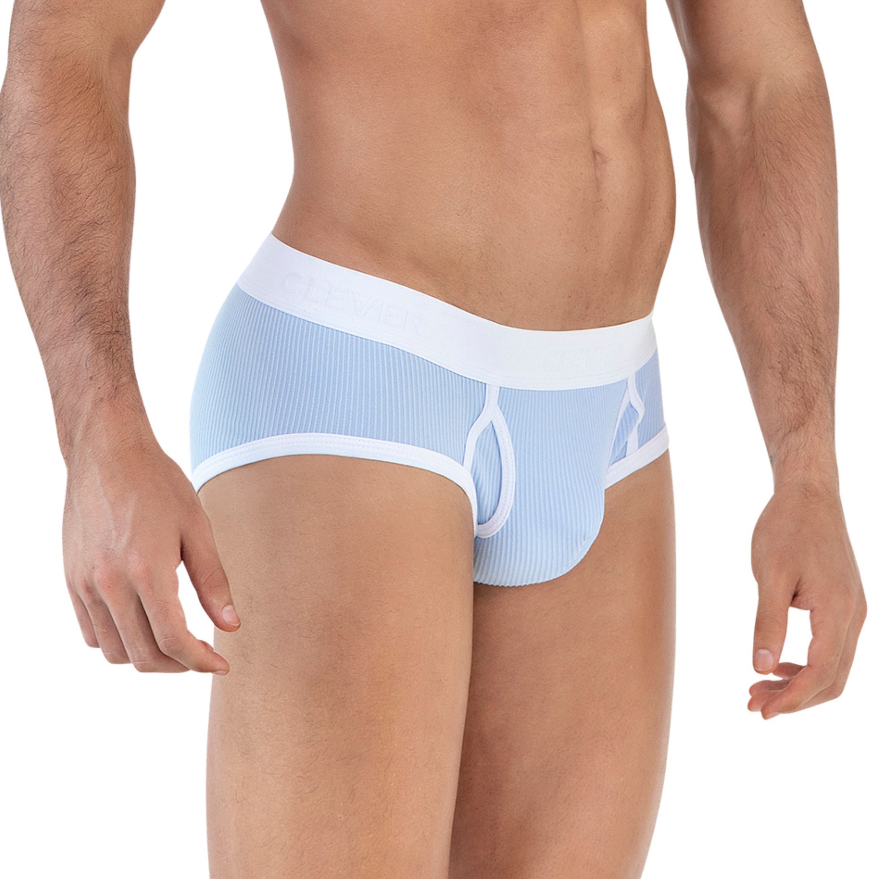 Мужские трусы брифы голубые Clever URBANO PIPING BRIEF 161507 фото 2