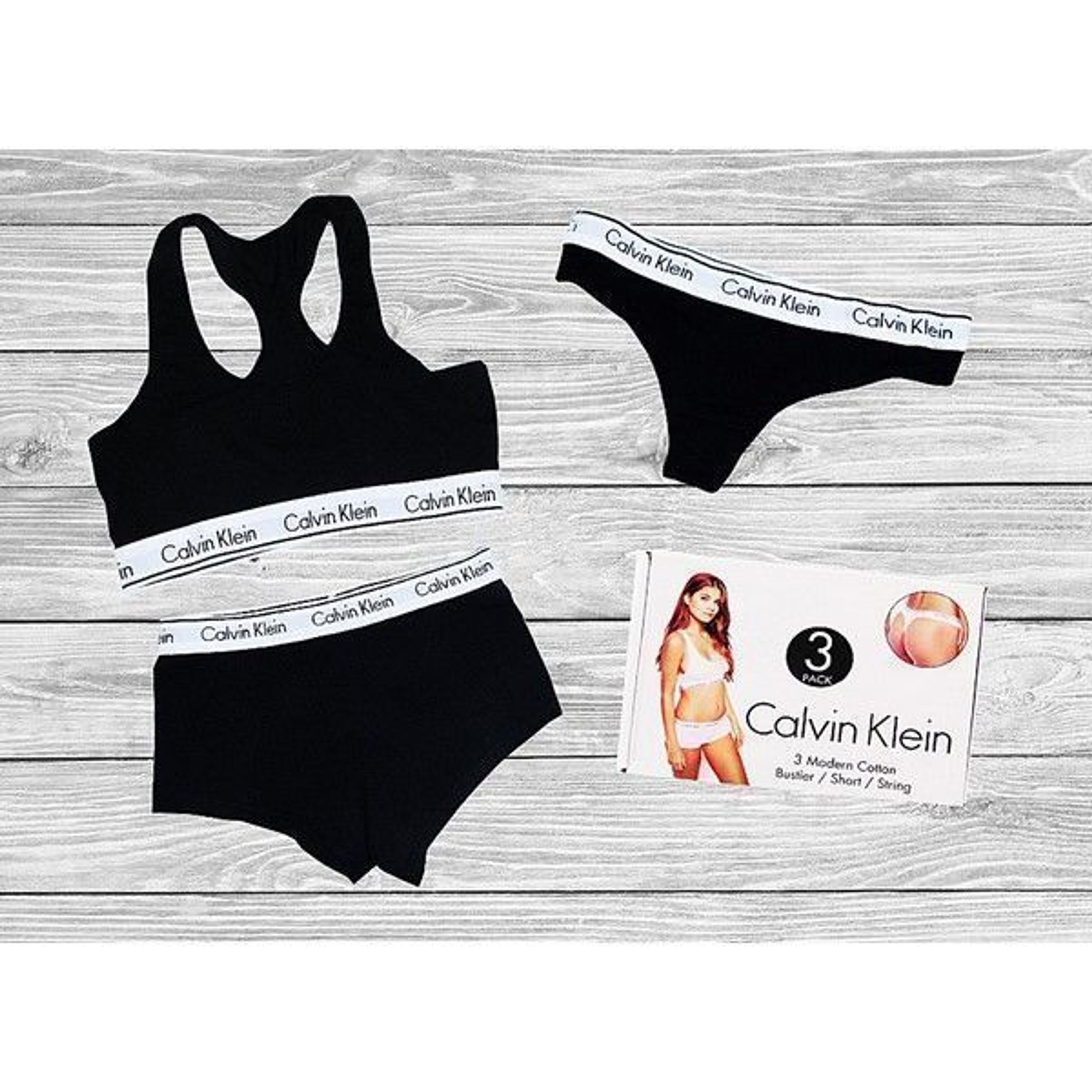 3 Calvin Klein Women Black 3 Pack