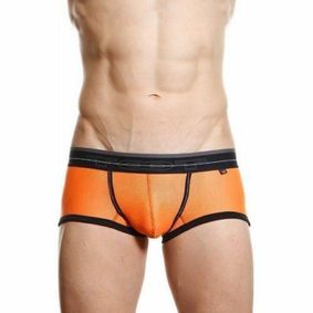 Фото Мужские трусы хипсы оранжевые в сетку TOOT Nylon Sport Hip Boxer