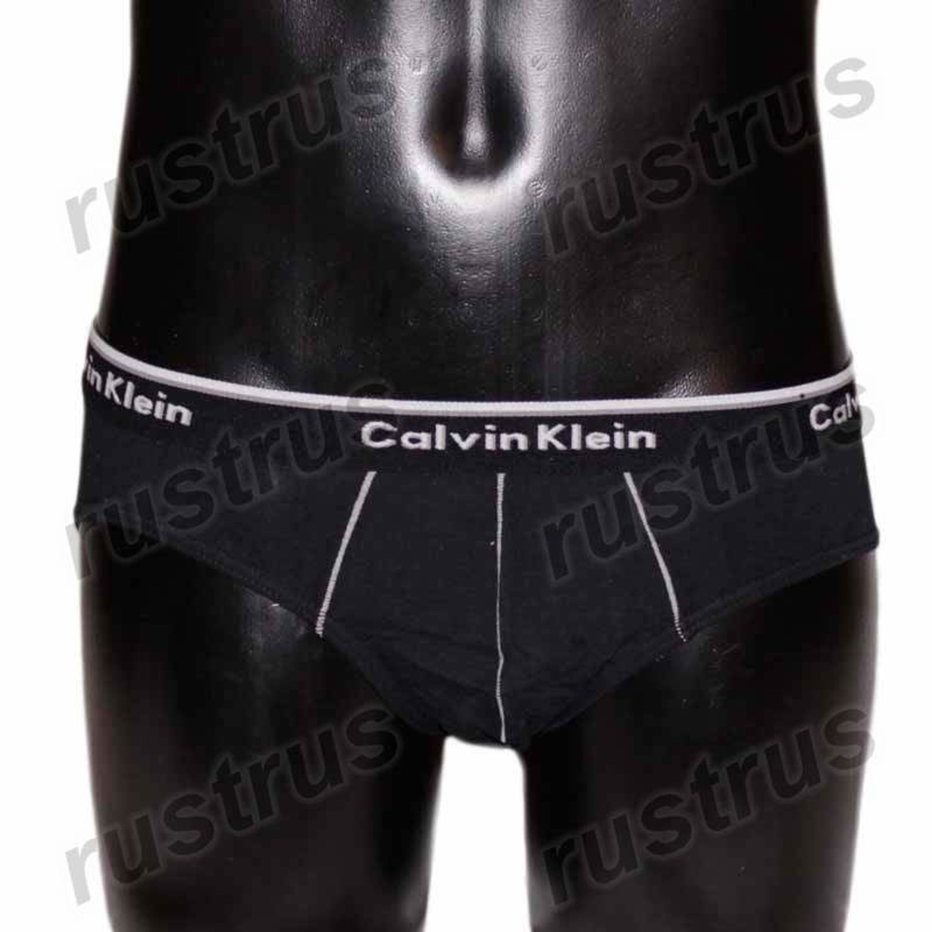 Мужские трусы брифы черные Calvin Klein фото 1