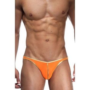 Фото Мужские трусы слипы салатовые с оранжевым Cosmos Colors L20_OG