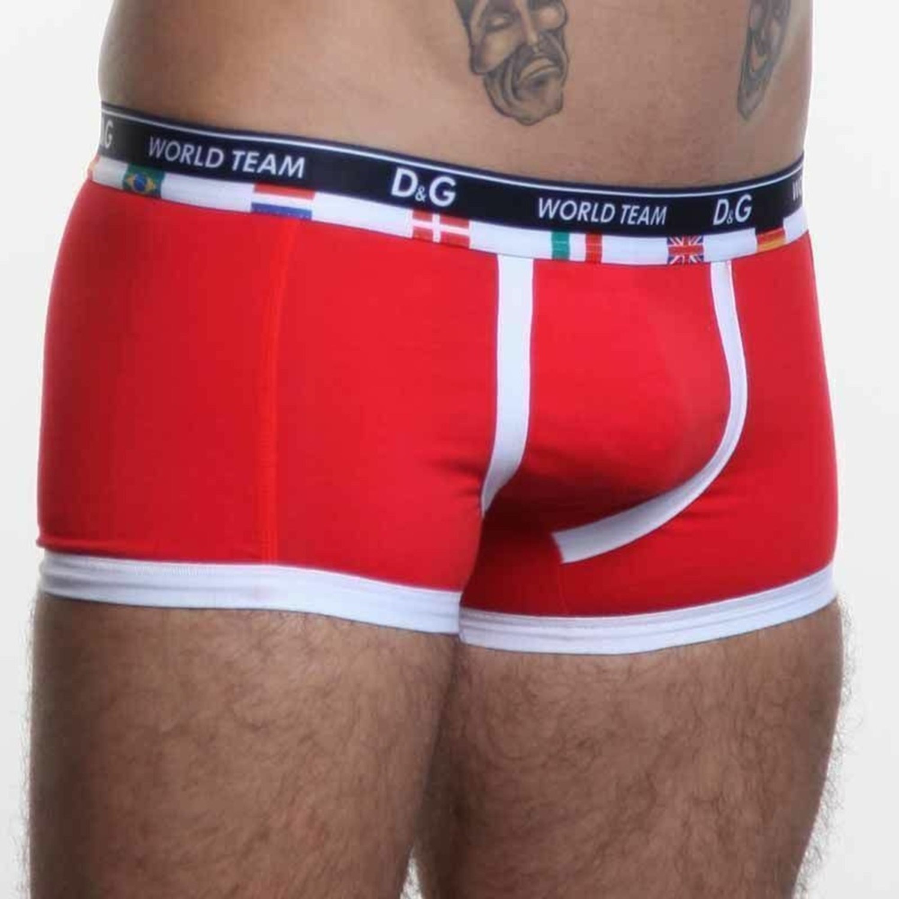 Мужские трусы боксеры красные D&G World Team Red фото 3
