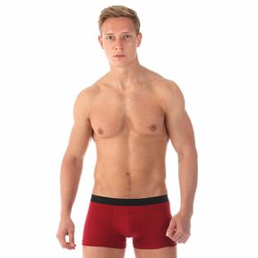 Фото Мужские трусы боксеры бордовые Romeo Rossi RR6012-18