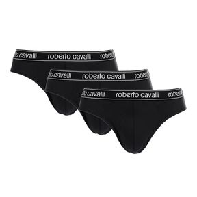 Фото Набор мужских трусов брифов 3в1 черные ROBERTO CAVALLI RC1USP02TR