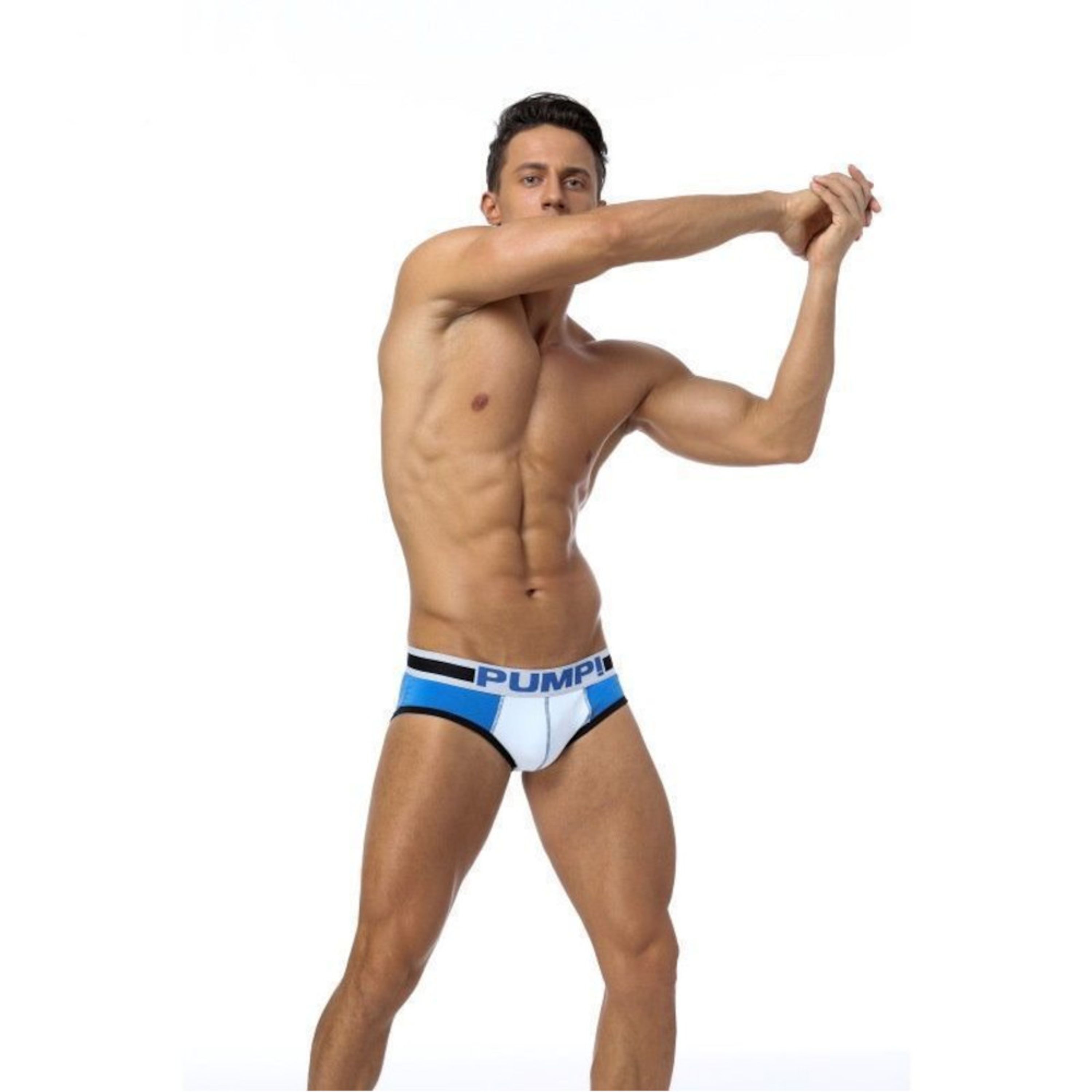 Мужские трусы брифы синие Pump Blue Brief H69-91 фото 4