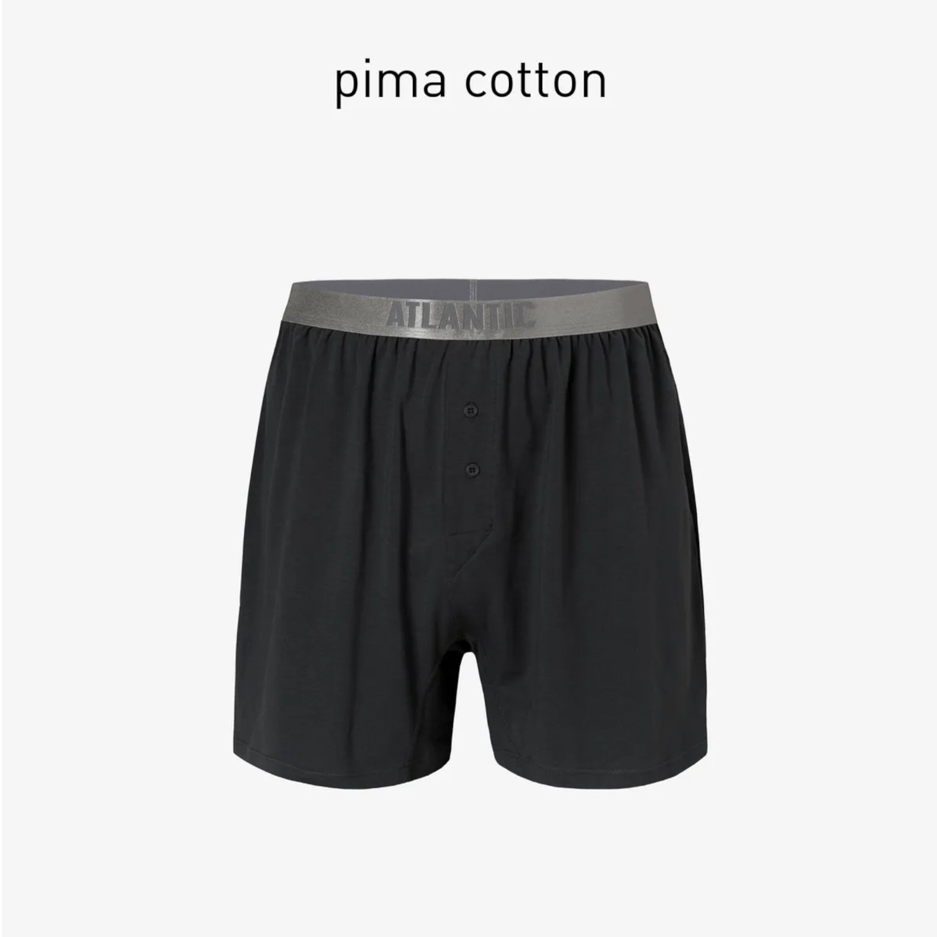 Мужские трусы боксеры графитовые ATLANTIC Pima Cotton BMB-005 фото 4