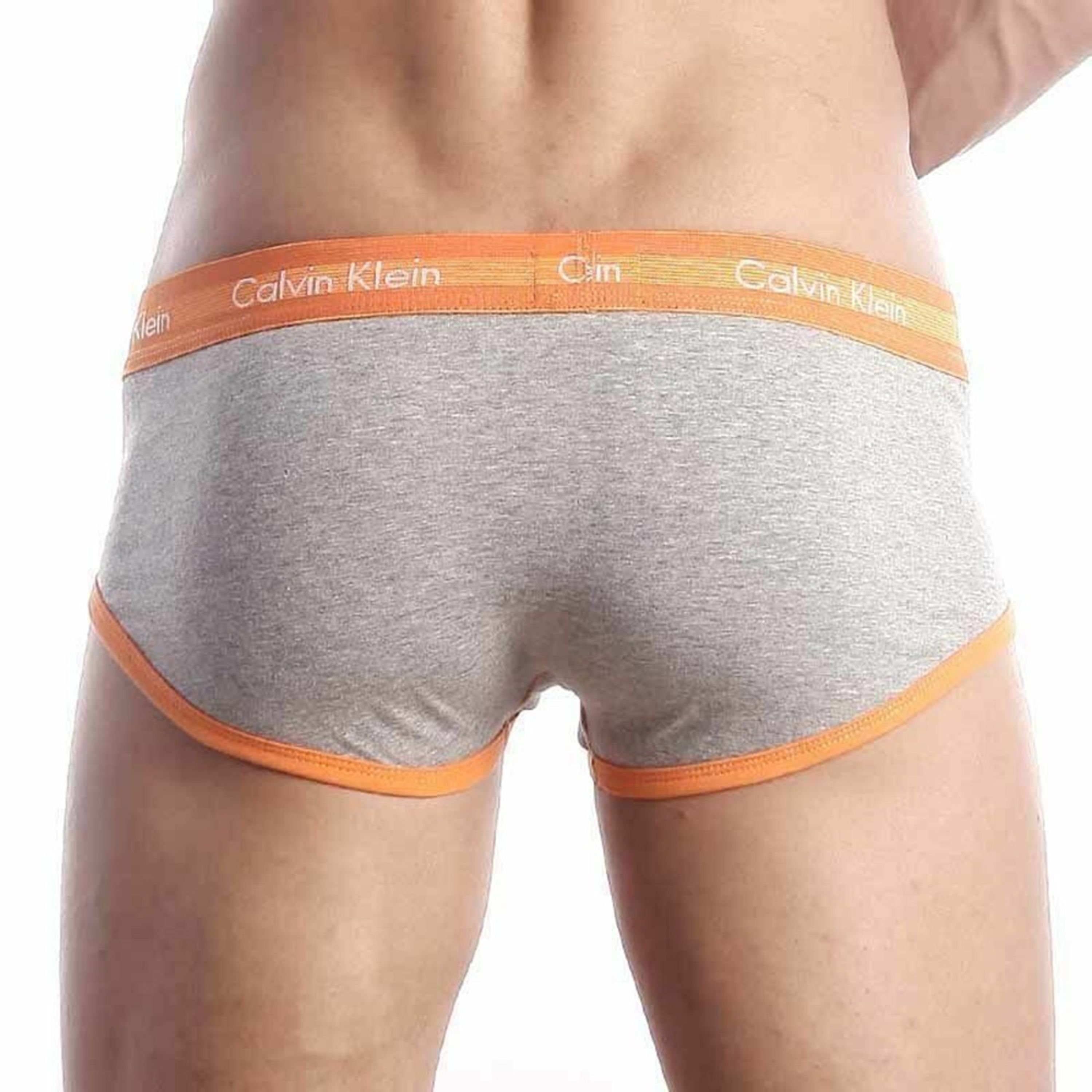 Мужские трусы брифы Calvin Klein 365 Grey Orange Brief CK17203 фото 4