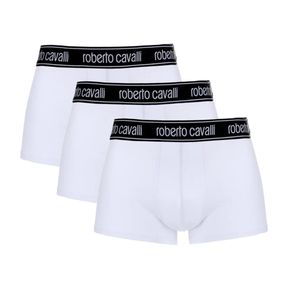 Фото Набор мужских трусов боксеров 3в1 белые ROBERTO CAVALLI RC1UTR02TR