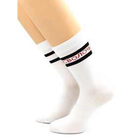 Фото Носки с надписью "Сволочь" белые Hobby Line