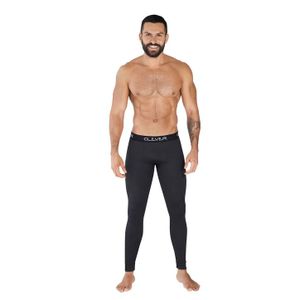 Фото Мужские легинсы черные Clever Moda VISUAL LONG JOHNS 037311