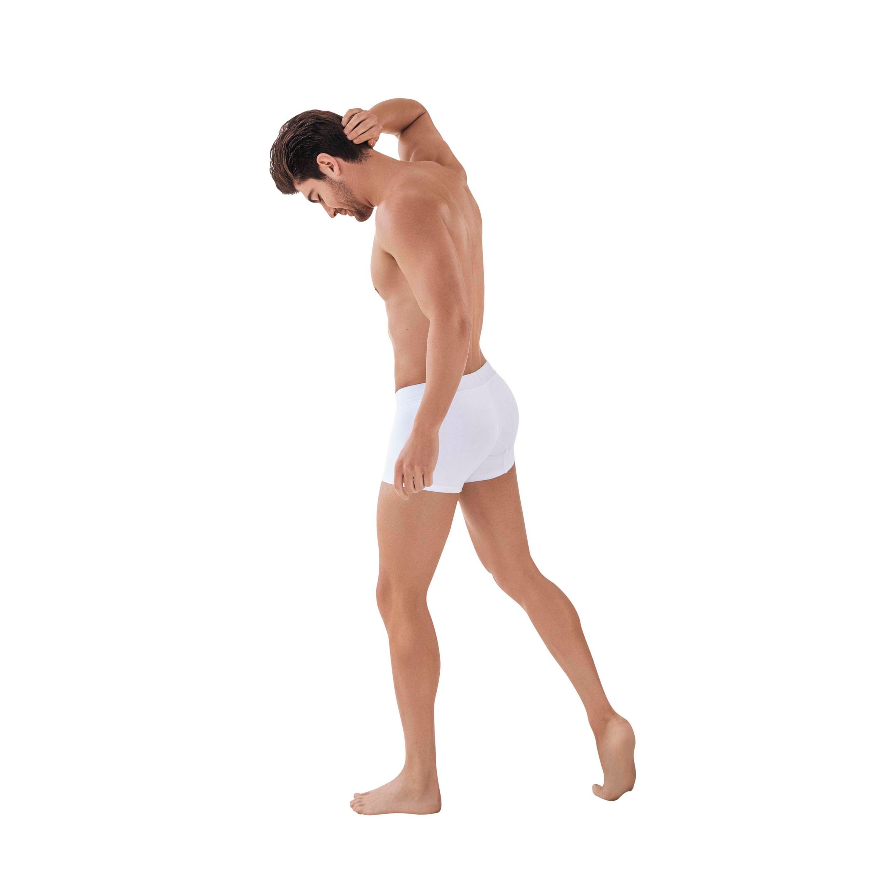 Мужские трусы боксеры белые Clever Moda CARIBBEAN BOXER 088201 фото 3