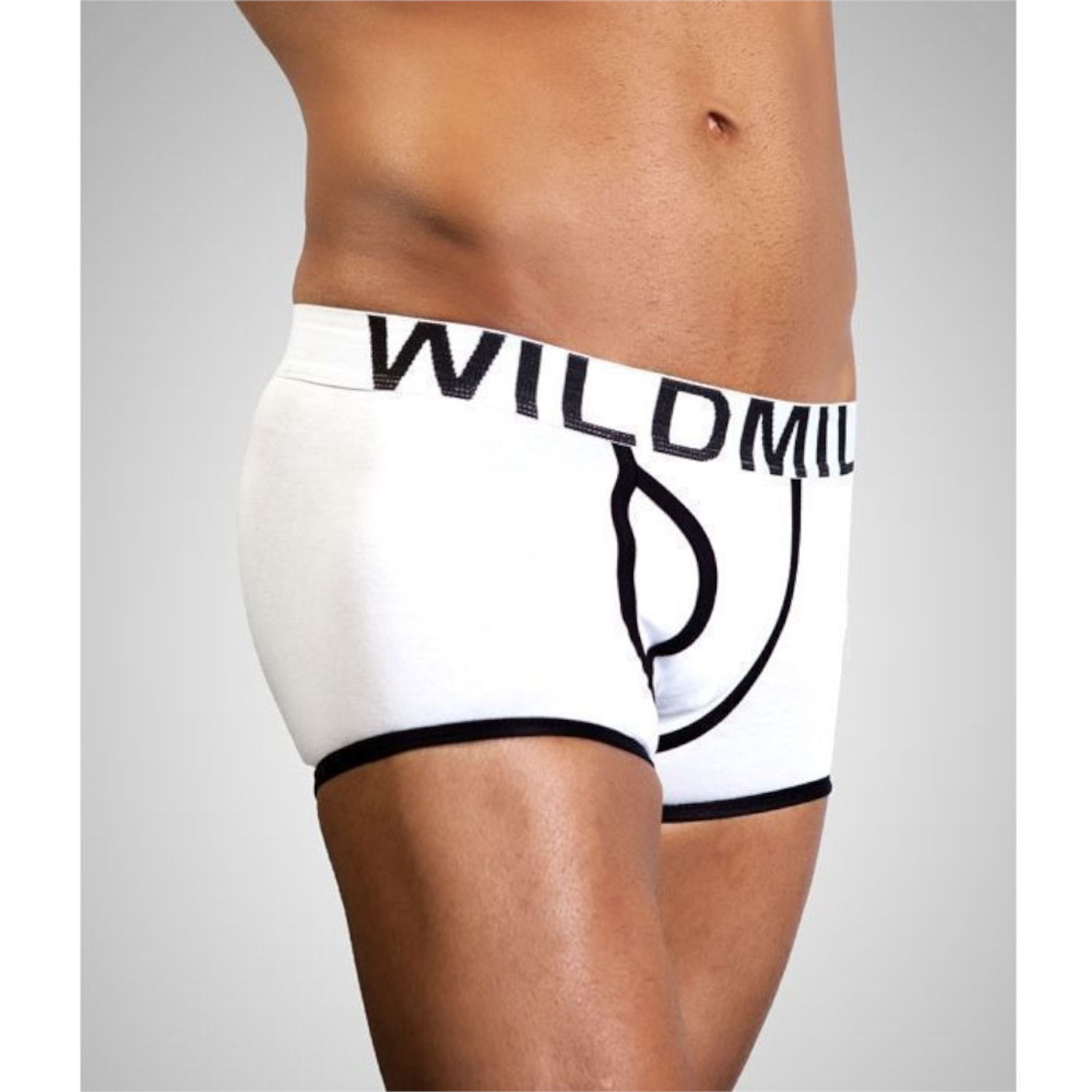 Мужские трусы боксеры белые Wild Milk Cutie Boxer White фото 3