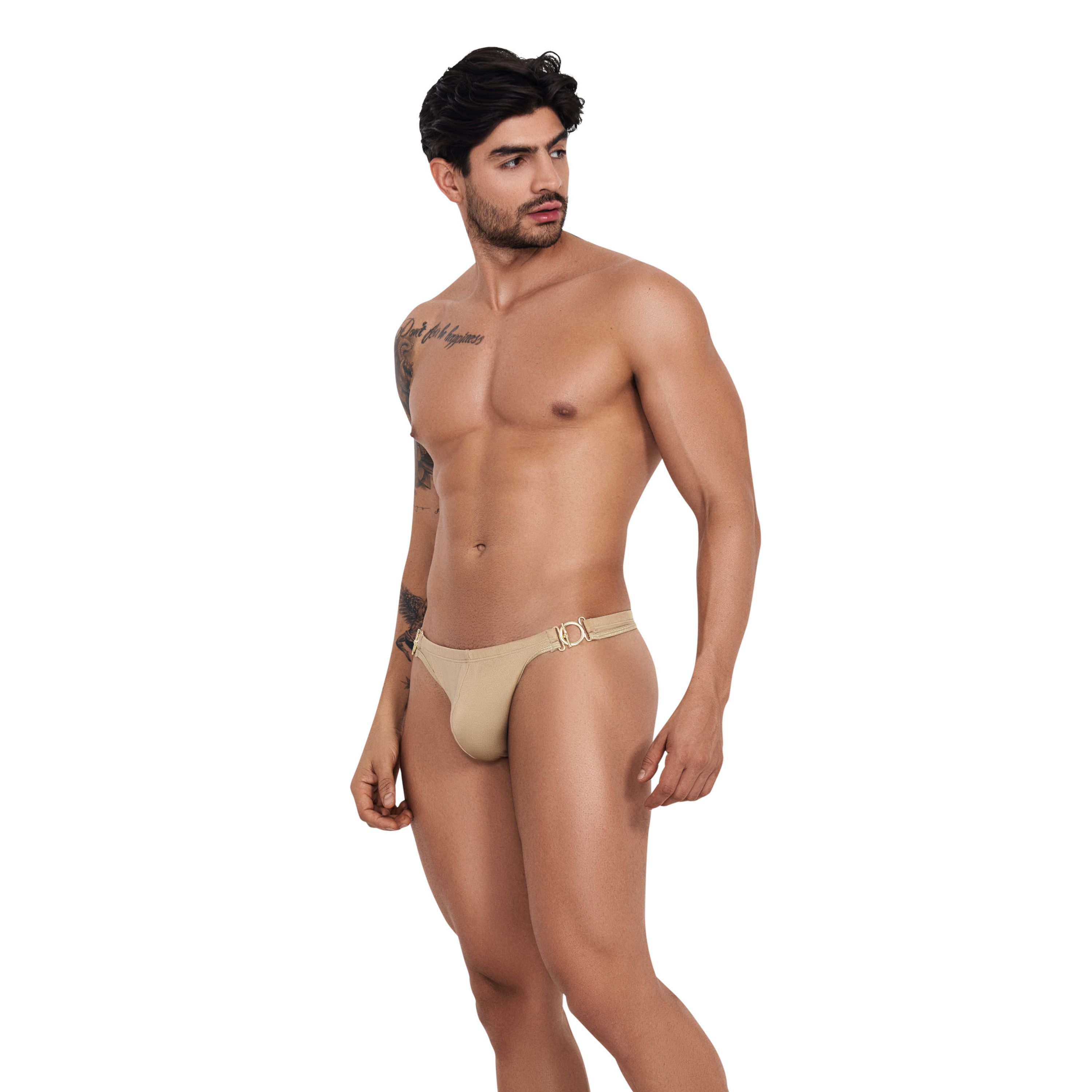 Мужские трусы тонги золотистые Clever EROS LATIN THONG 124002 фото 2