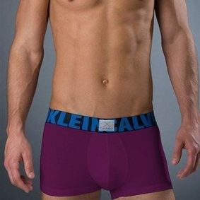 Фото  Мужские трусы боксеры Calvin Klein X Word Trunk Violet Blue Modal