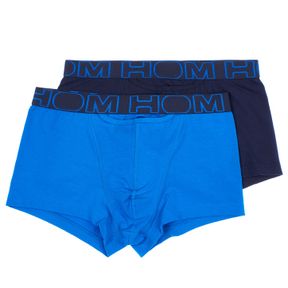Фото Мужские трусы боксеры набор из 2-х штук (темно-синие, синие) HOM BOXERLINES #2 Boxer Briefs HO1 2p 400405_40D046