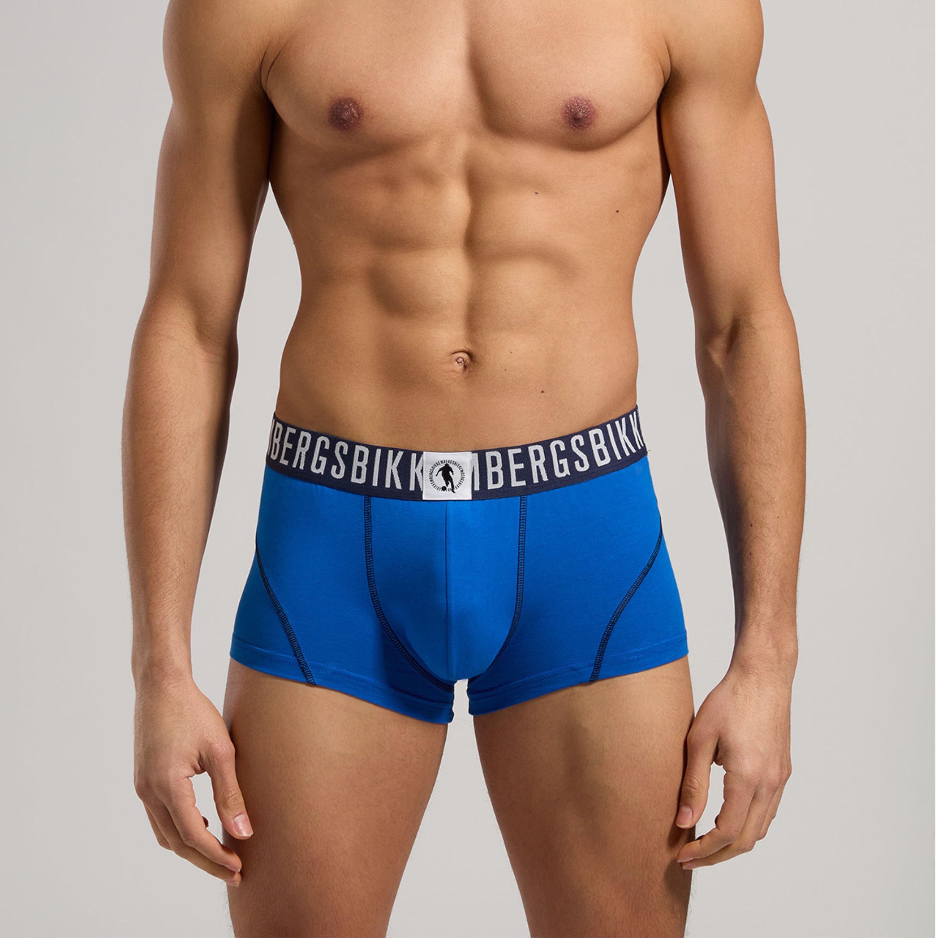 Мужские трусы хипсы синие набор 2 в 1 Bikkembergs FASHION PUPINO BKK1UTR06BI фото 2