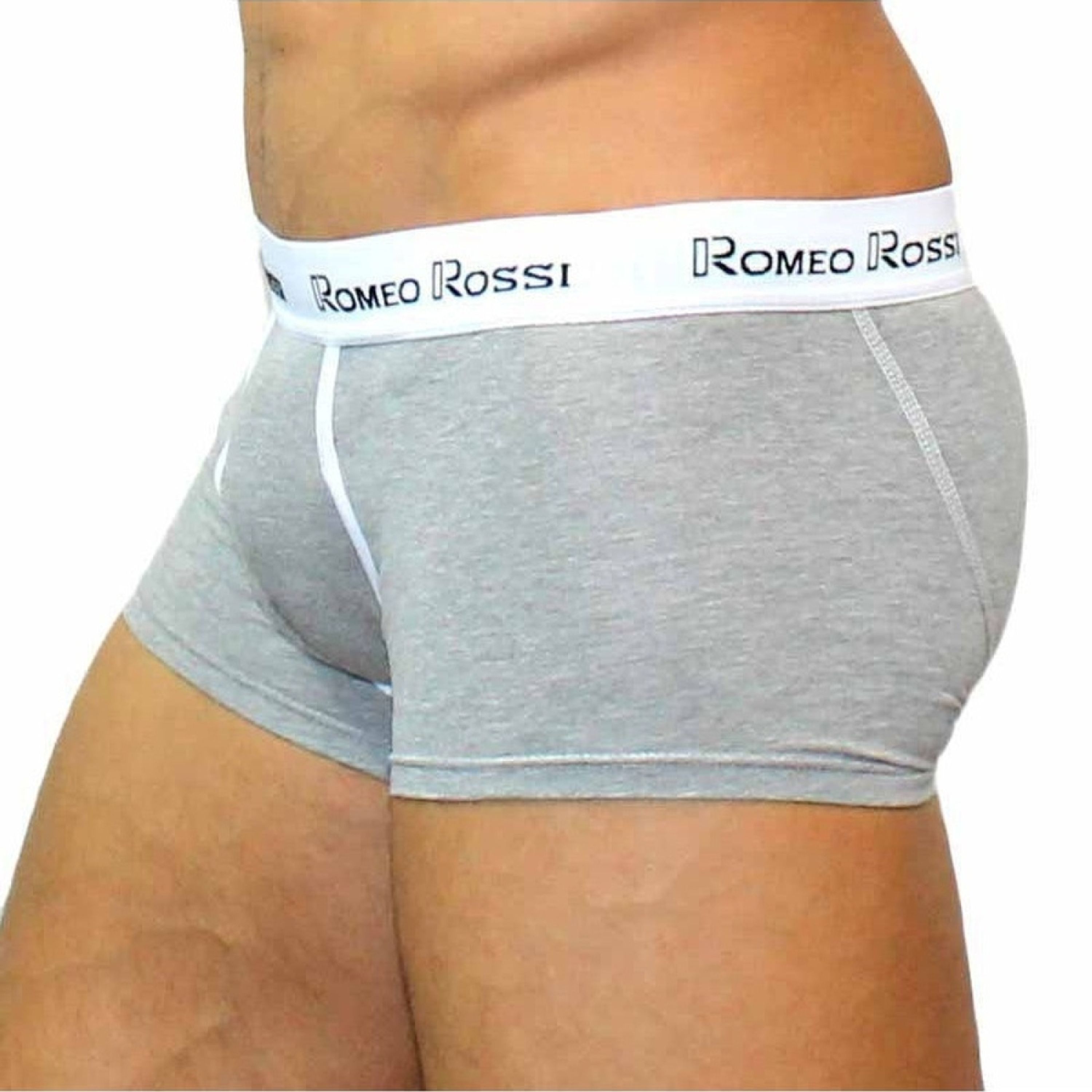 Мужские трусы боксеры серые Romeo Rossi RR365-3 Boxer Brief фото 3