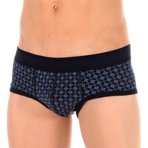 Фото Трусы мужские хипсы темно-синие с узором Darkzone DZN6903