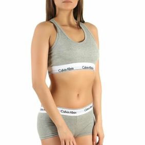 Фото Женский комплект серый топ и боксеры Calvin Klein Women Grey