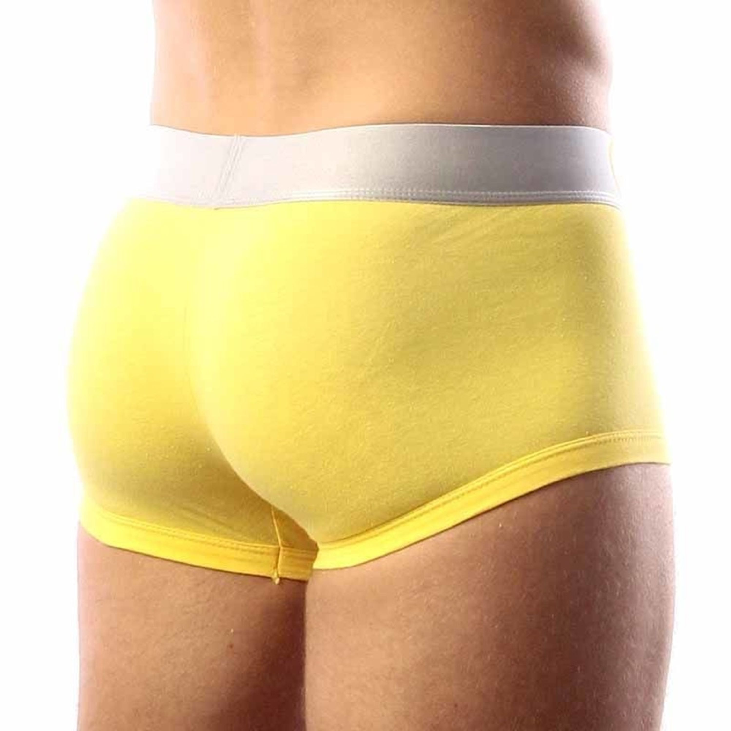 Мужские боксеры желтые  Calvin Klein Steel  Boxer фото 3