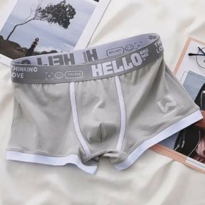 Фото Мужские трусы боксеры серые Romeo Rossi RR6108-3