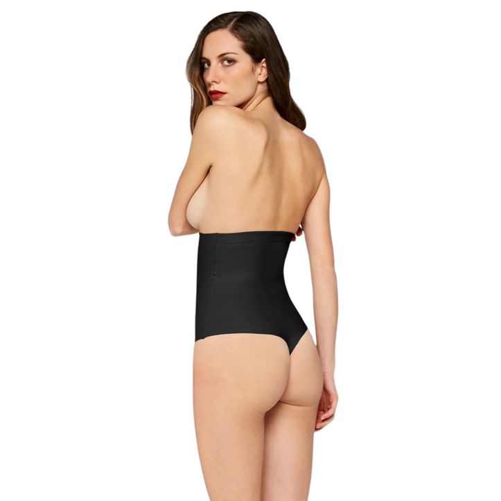 Корректирующее белье женское трусы стринги с высой талией черные Doreanse ladies Shapewear 5915 фото 2