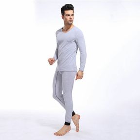 Фото Мужской комплект нательного белья серый коттон Cockcon Grey Set 