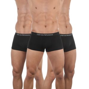 Фото Набор мужских трусов боксеров 3в1 черный Emporio Armani 111610_CC722 21320