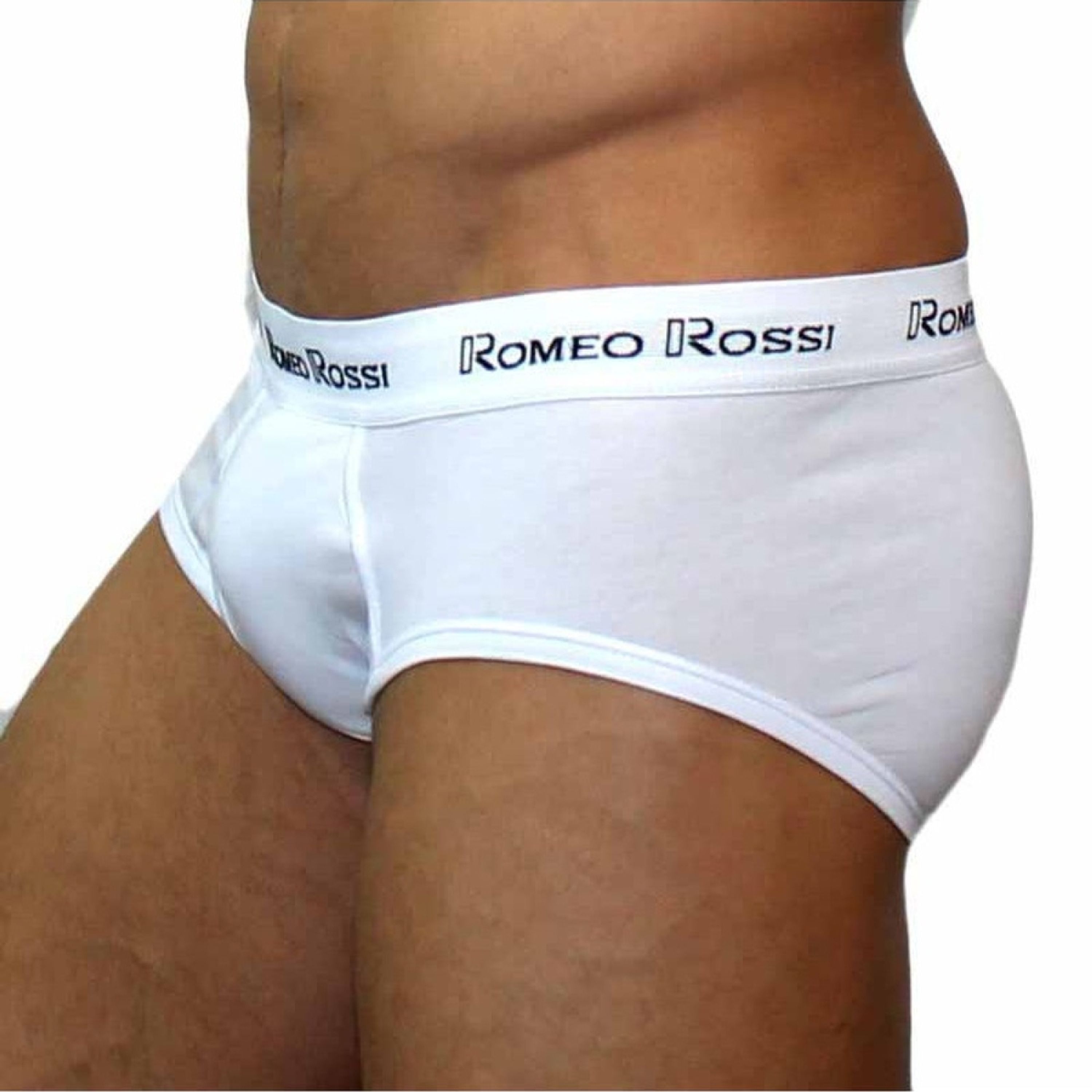 Мужские трусы брифы белые Romeo Rossi RR366-1 Brief фото 3