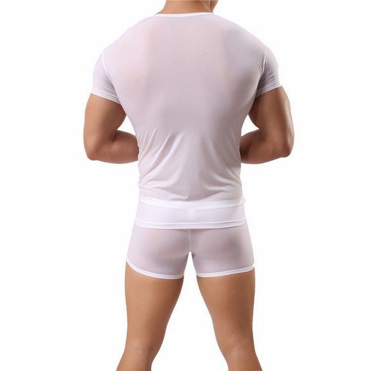 Мужская футболка белая прозрачная Shino White фото 3