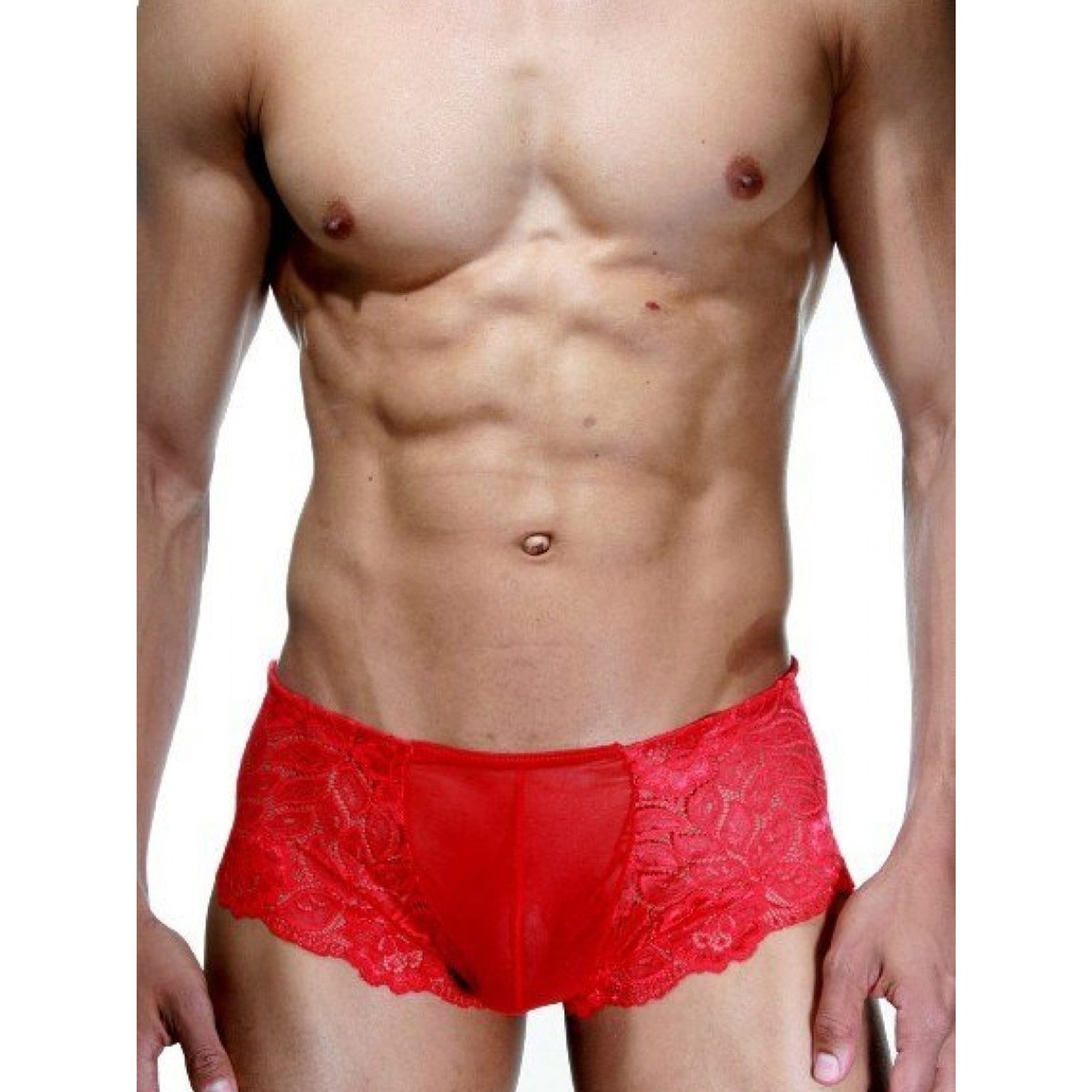Мужские трусы хипсы красные кружевные LaBlinque LB15359 фото 1