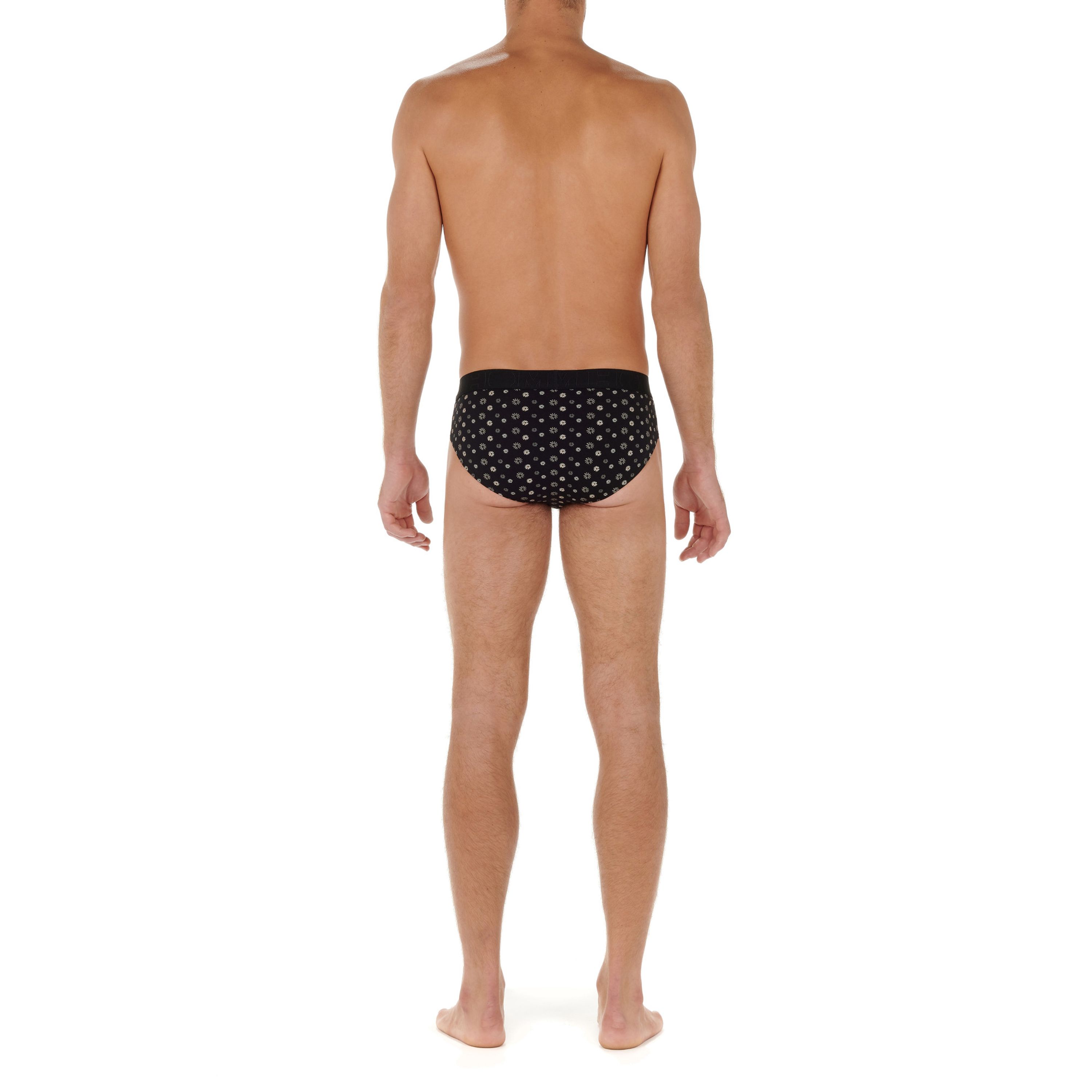 Мужские трусы брифы набор из 2-х штук (черные, черные с принтом) HOM JOAN #2 Mini Briefs HO1 2p 402659_40D042 фото 4