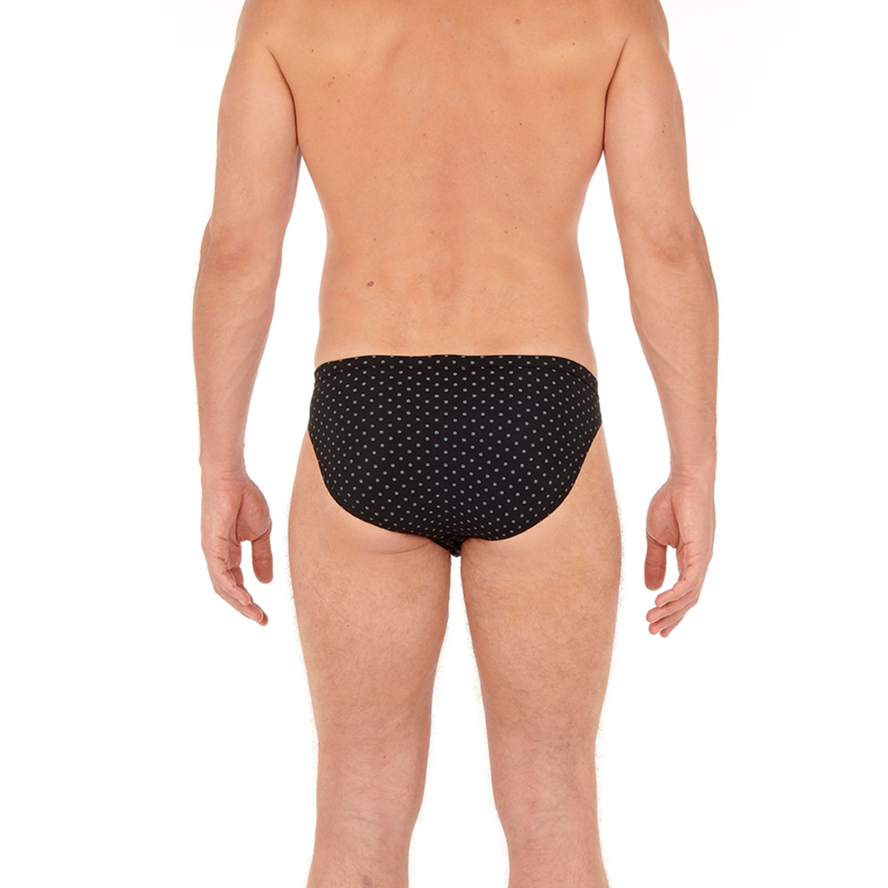 Мужские трусы слипы черные с принтом HOM MAX Comfort Micro Briefs 401912_40I004 фото 3