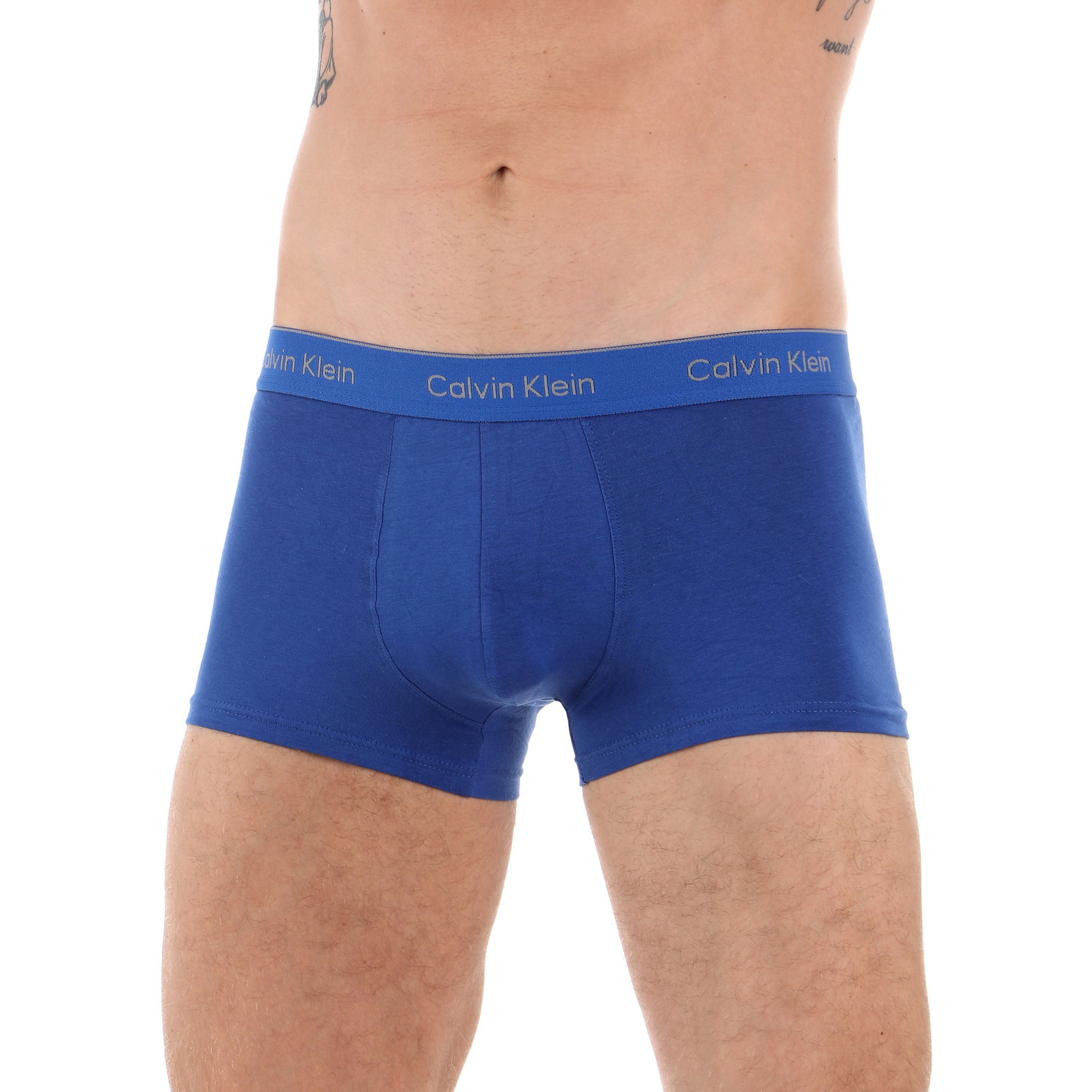 Мужские трусы боксеры синие Calvin Klein фото 1