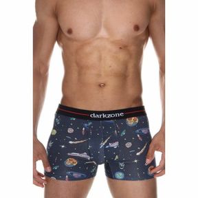 Фото Трусы мужские боксеры темно-синие с принтом DARKZONE DZN2079
