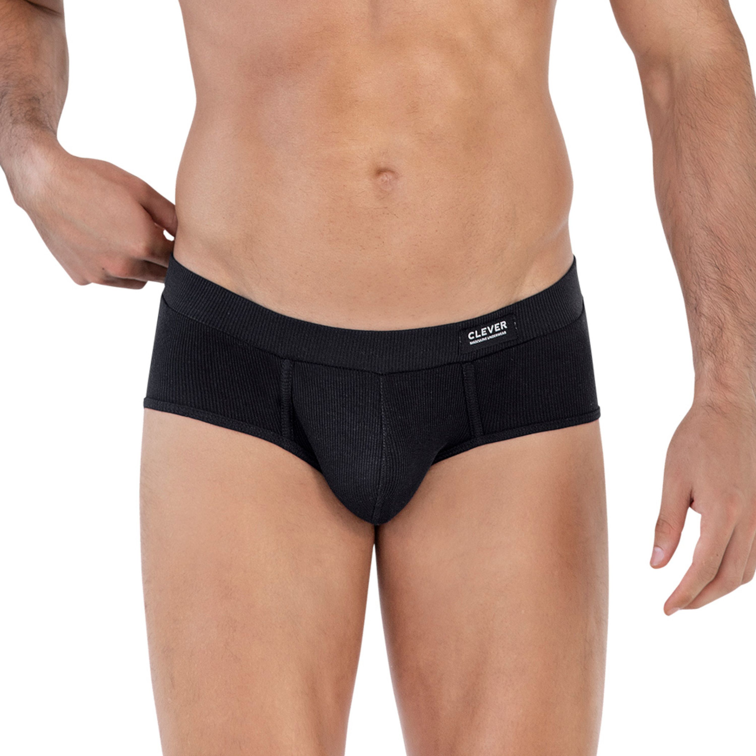 Мужские трусы брифы черные Clever SPIRIT PIPING BRIEF 160511 фото 1