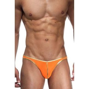 Фото Мужские трусы слипы салатовые с оранжевым Cosmos Colors L20_OG