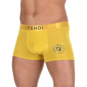 Фото Мужские трусы боксеры желтые Fendi