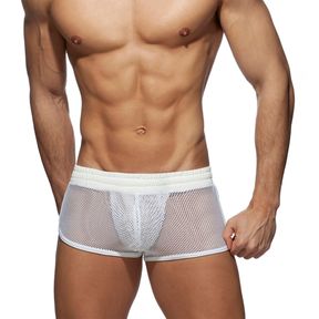 Фото Мужские трусы хипсы белые сетчатые JESSBORN JB6001-1