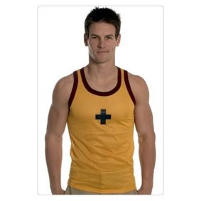 Фото Майка спортивная в сетку желтая Andrew Christian Sport Mesh Tank Yellow AC16