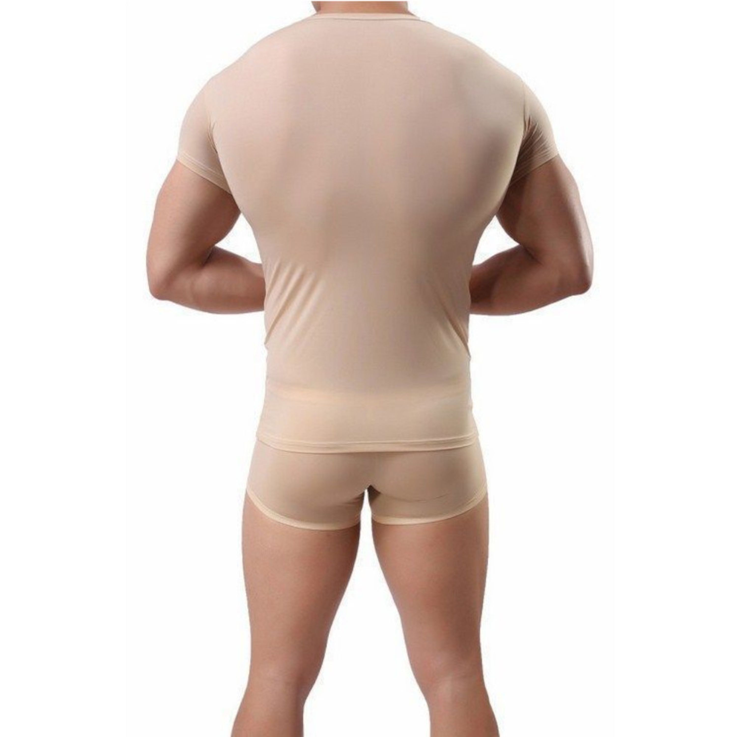 Мужская футболка бежевая прозрачная Shino Beige фото 3