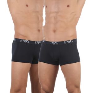 Фото Мужские трусы боксеры темно-синие набор из 2-х штук Emporio Armani 111210_CC715 27435