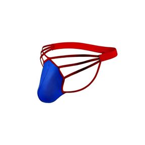 Фото Мужские трусы стринги синие Romeo Rossi RR1022-9