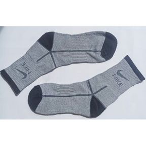 Фото Мужские носки серые с черным Nike Fit спортивные 