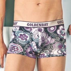 Фото Мужские трусы боксеры GoldenBay Violet Flowers Boxer